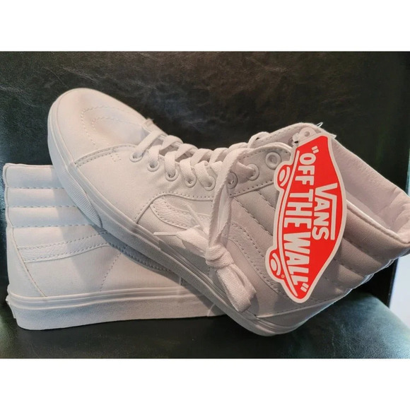 Vans SK8-HI VN000D5I00 True White Skateboarding Men 7.5 Women's 9 - Brand New - Picture 4 of 10